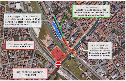 Dal 12 al 20 ottobre modifiche alla viabilità per il Cantiere del Ponte del Gatto foto 